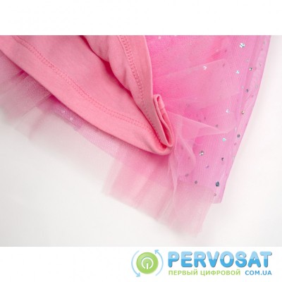 Платье Breeze с фатиновой юбкой и бантом (15510-98G-pink)