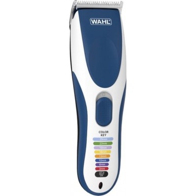 Набір для стрижки WAHL Color Pro Cordless, мережа+акум., гребінець, ножиці, сталь, синій