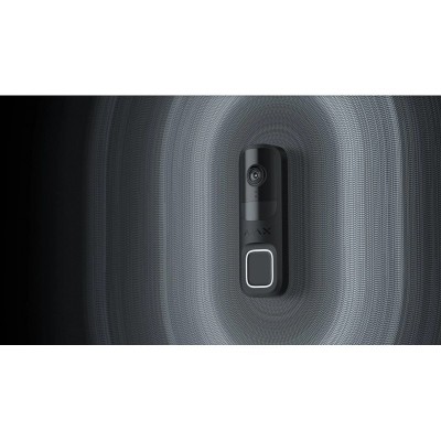 Відеодзвінок Ajax Doorbell, універсальне встановлення, 4 мп, 155° вертикальний 90° горизонтальний, іч 6м, дальнісь виявлення руху 4м, штучний інтелект, wi-fi, чорний