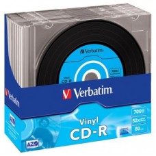Диск CD Verbatim 700Mb 52x Slim case Vinyl AZO (43426) Диск CD Verbatim 700Mb 52x Slim case Vinyl AZO (43426)