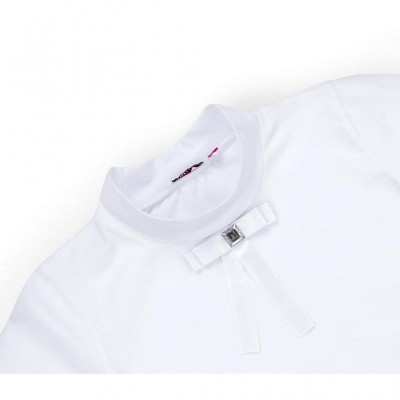 Кофта Matilda зі стійкою і мереживом на поличці (8658-164-white)