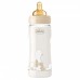 Бутылочка для кормления Chicco Original Touch с латексной соской 4м+ 330 мл Бежевая (27634.30)