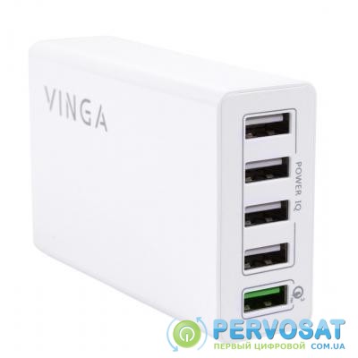 Зарядное устройство Vinga M044 Smart Charge + QC3.0 (M044)