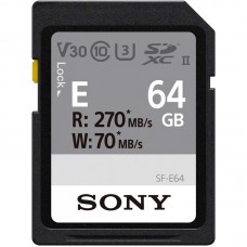 Карта пам'яті Sony SDXC 64GB C10 UHS-II U3 V60 R270/W70MB/s Entry Карта пам'яті Sony SDXC 64GB C10 UHS-II U3 V60 R270/W70MB/s Entry