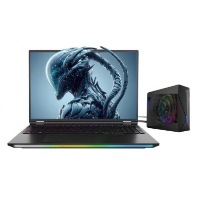 Ноутбук Dream Machines RX5090-16 16WQXGA, Intel U9-275HX, 32GB, F2TB, NVD5090-24, DOS, чорний