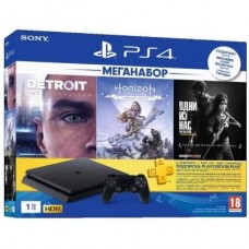 Ігрова консоль SONY PlayStation 4 Slim 1TB HZD+DET+The Last of Us+PSPlus 3М (9926009)