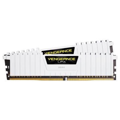 Модуль памяти для компьютера DDR4 16GB (2x8GB) 3000 MHz LPX White CORSAIR (CMK16GX4M2B3000C15W)