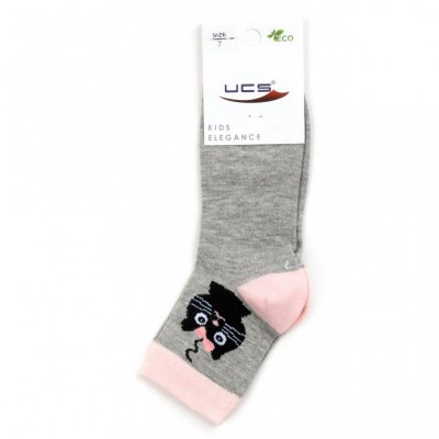 Носки UCS SOCKS с котиками (M0C0101-2115-5G-gray)