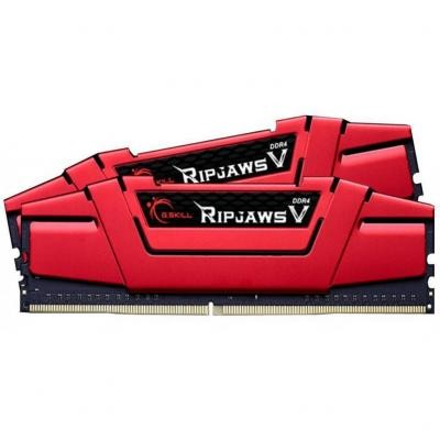 Модуль памяти для компьютера DDR4 16GB (2x8GB) 2666 MHz RipjawsV RED G.Skill (F4-2666C15D-16GVR)