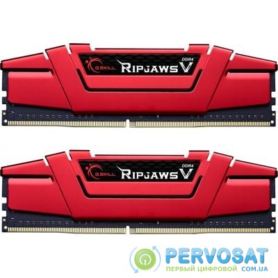 Модуль памяти для компьютера DDR4 32GB (2x16GB) 3000 MHz Ripjaws V Red G.Skill (F4-3000C16D-32GVRB)