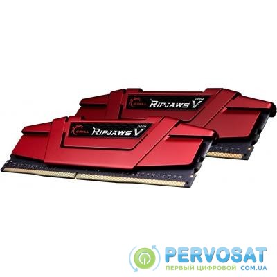 Модуль памяти для компьютера DDR4 32GB (2x16GB) 3000 MHz Ripjaws V Red G.Skill (F4-3000C16D-32GVRB)