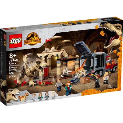 Конструктор LEGO Jurassic World Втеча атроцираптора та тиранозавра