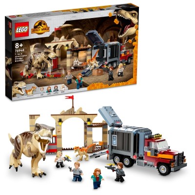 Конструктор LEGO Jurassic World Втеча атроцираптора та тиранозавра