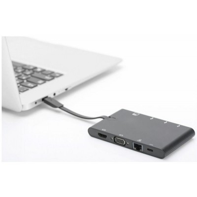 Док-станція DIGITUS Travel USB-C, 9 Port