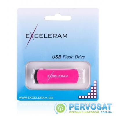 USB флеш накопитель eXceleram 64GB P2 Series Rose/Black USB 2.0 (EXP2U2ROB64)