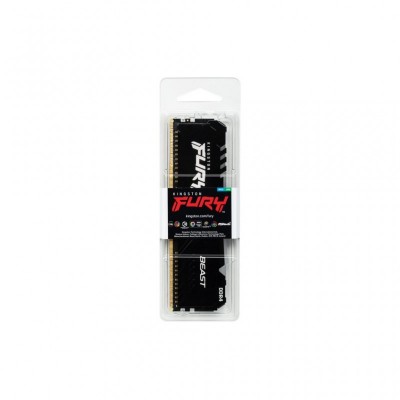 Модуль пам'яті для комп'ютера DDR4 16GB 2666 MHz FURY Beast RGB HyperX (Kingston Fury) (KF426C16BBA/16)