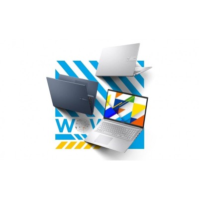 Ноутбук ASUS Vivobook 17 X1704VA-AU454 17.3" FHD IPS, Intel 3-100U, 16GB, F512GB, UMA, NoOS, Сріблястий