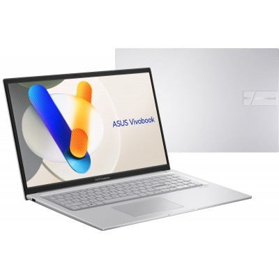 Ноутбук ASUS Vivobook 17 X1704VA-AU454 17.3&quot; FHD IPS, Intel 3-100U, 16GB, F512GB, UMA, NoOS, Сріблястий