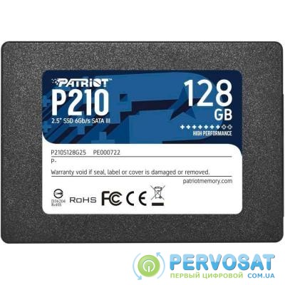 Накопитель SSD 2.5" 128GB Patriot (P210S128G25)