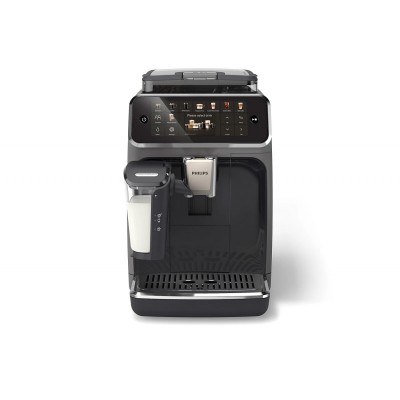 Кавомашина Philips Series 5500, 1.8л, зерно+мелена, автомат.капуч, дисплей, авторецептів -22, холодна кава, сріблясто-чорний