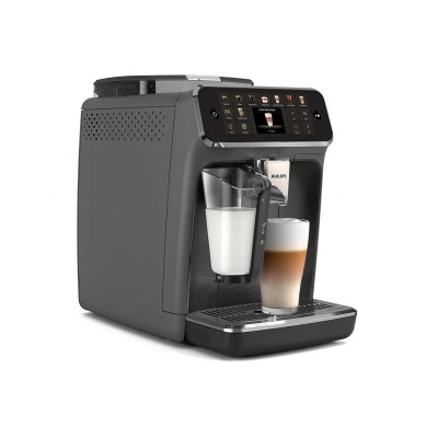 Кавомашина Philips Series 5500, 1.8л, зерно+мелена, автомат.капуч, дисплей, авторецептів -22, холодна кава, сріблясто-чорний