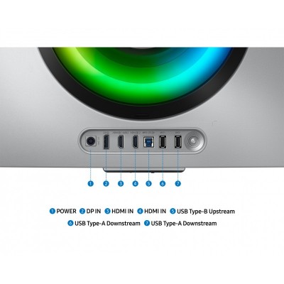 Монітор Samsung 34" Odyssey OLED G85S HDMI, DP, USB, Bluetooth, MM, OLED, 3440x1440, 0.3ms, HAS, FreeSync Premium Pro, CURVED