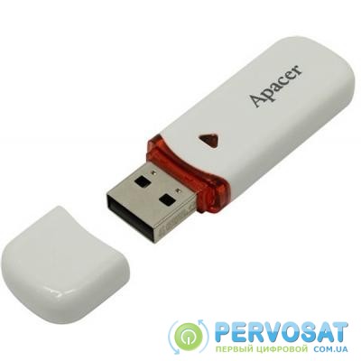 USB флеш накопитель Apacer 64GB AH333 white USB 2.0 (AP64GAH333W-1)