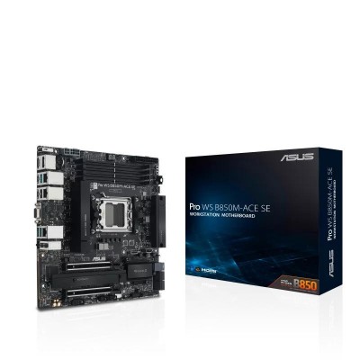 Материнcька плата ASUS PRO WS B850M-ACE SE sAM5 B850 4xDDR5 M.2 HDMI DP D-Sub USB Type-C mATX Материнcька плата ASUS PRO WS B850M-ACE SE sAM5 B850 4xDDR5 M.2 HDMI DP D-Sub USB Type-C mATX