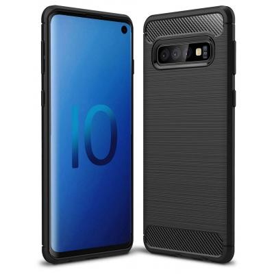 Чехол для моб. телефона Laudtec для SAMSUNG Galaxy S10 Carbon Fiber (Black) (LT-GS10B)