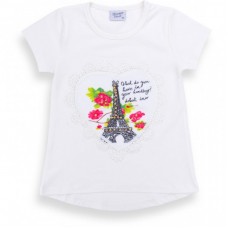 Футболка дитяча Breeze з вежею (8326-122G-white) Футболка дитяча Breeze з вежею (8326-122G-white)