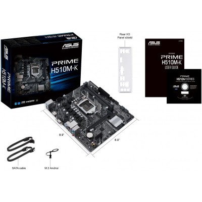 Материнcька плата ASUS PRIME H510M-K s1200 H510 2xDDR4 M.2 HDMI D-Sub mATX