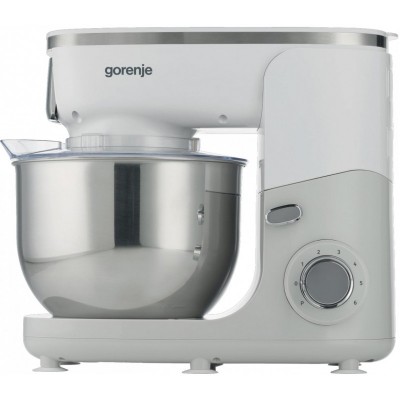 Кухонна машина Gorenje, 1000Вт, чаша-метал, корпус-пластик+метал, насадок-6, білий
