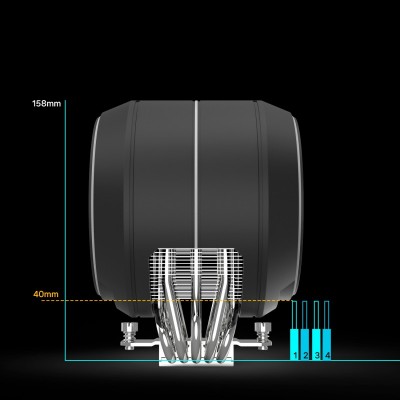Процесорний кулер Zalman ZET5, ARGB LGA 1851, 1700, 1200, 115x, AM5, AM4, 4pin PWM, 3pin+5VARGB, TDP200W, чорний Процесорний кулер Zalman ZET5, ARGB LGA 1851, 1700, 1200, 115x, AM5, AM4, 4pin PWM, 3pin+5VARGB, TDP200W, чорний