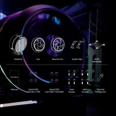 Процесорний кулер Zalman ZET5, ARGB LGA 1851, 1700, 1200, 115x, AM5, AM4, 4pin PWM, 3pin+5VARGB, TDP200W, чорний Процесорний кулер Zalman ZET5, ARGB LGA 1851, 1700, 1200, 115x, AM5, AM4, 4pin PWM, 3pin+5VARGB, TDP200W, чорний