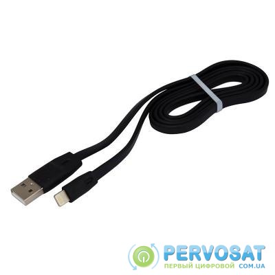 Дата кабель USB 2.0 AM to Lightning 1.0m DC-IP-102TF black Greenwave (R0014161)