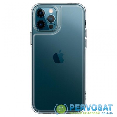 Чехол для моб. телефона Spigen iPhone 12 / 12 Pro Quartz Hybrid, Crystal Clear (ACS01705)