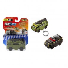Машинка-трансформер Flip Cars 2 в 1 Військовий транспорт, Ракетоносець і Армійський автомобіль Машинка-трансформер Flip Cars 2 в 1 Військовий транспорт, Ракетоносець і Армійський автомобіль