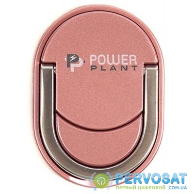 Держатель для смартфонов PowerPlant с кольцом, розовое золото (CA910328)