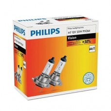 Лампа галогенна Philips H7 Vision, 3200K, 2шт/картон Лампа галогенна Philips H7 Vision, 3200K, 2шт/картон