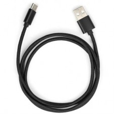Дата кабель USB 2.0 AM to Type-C 1m nylon black Vinga (VCPDCTCNB1BK) Дата кабель USB 2.0 AM to Type-C 1m nylon black Vinga (VCPDCTCNB1BK)