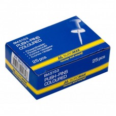 Кнопки BUROMAX push pins, 25шт (BM.5153) Кнопки BUROMAX push pins, 25шт (BM.5153)
