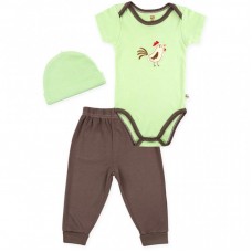 Набір дитячого одягу Luvable Friends з бамбука з малюнком тварин зелений для хлопчиків (68353.6-9.G) Набір дитячого одягу Luvable Friends з бамбука з малюнком тварин зелений для хлопчиків (68353.6-9.G)