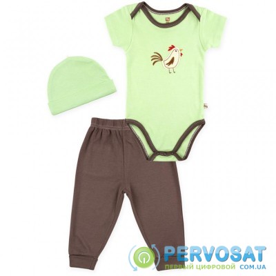 Набор детской одежды Luvable Friends из бамбука с рисунком животных зеленый для мальчиков (68353.6-9.G)