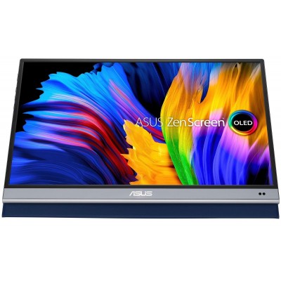 Монітор портативний Asus 15.6&quot; ZenScreen MQ16AH mHDMI, 2xUSB-C, OLED, 1ms, DCI-P3 100%, HDR10, Cover