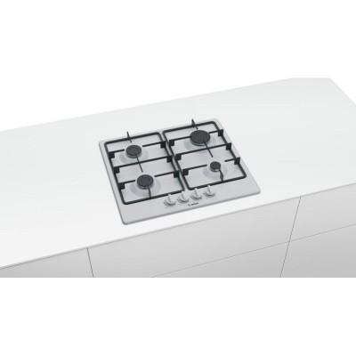 Вбудовувана газова поверхня Bosch PGP6B2B90R - Ш-60см./4 конфорки/чавун/білий