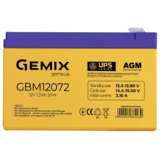 Батарея до ДБЖ GEMIX GBM 12В 7.2 Ач (GBM12072)