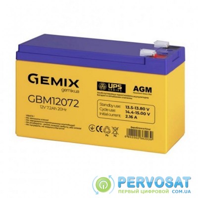 Батарея к ИБП GEMIX GBM 12В 7.2 Ач (GBM12072)