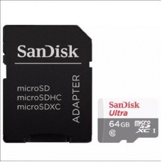 Карта пам'яті SANDISK 64GB microSD Class 10 UHS-I Ultra (SDSQUNS-064G-GN3MA)