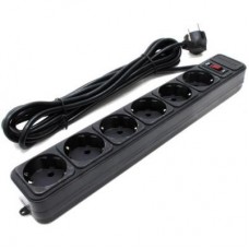 Мережевий фільтр живлення GEMBIRD SPG6-G-6B Мережевий фільтр живлення GEMBIRD SPG6-G-6B