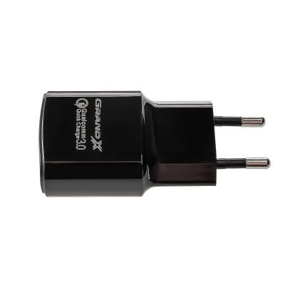 Зарядное устройство Grand-X Quick Charge QС3.0, + cable USB -> Type C, Cu, 4A, 1m (CH-550TC)